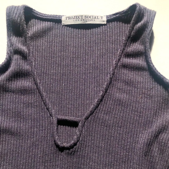 SOLD OUT PROJECT SOCIAL T SULTRY TOP IN CHARCOAL! - Picture 5 of 6